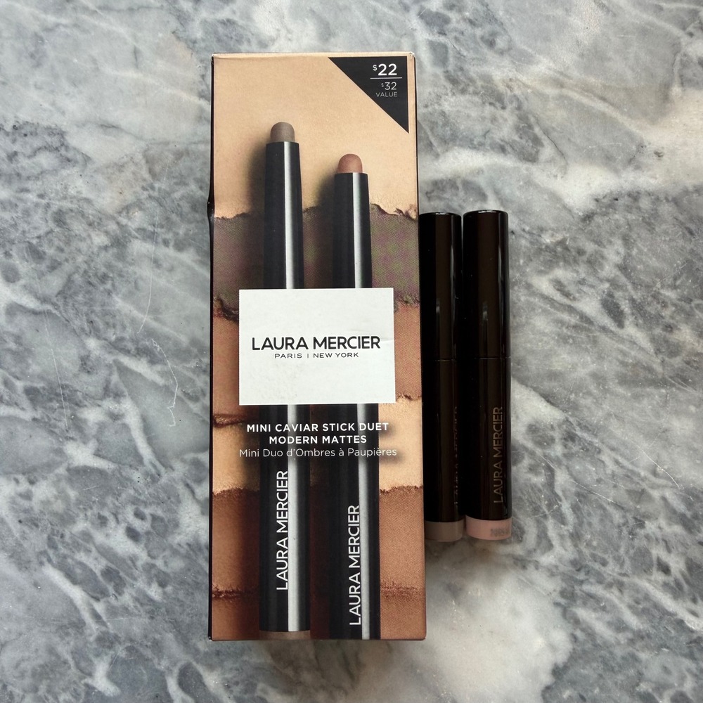 New Laura Mercier Caviar Stick Duet Modern Mattes Duo Set